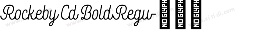 Rockeby Cd Bold Regu字体转换